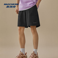 斯凯奇男女夏季休闲运动短裤外穿跑步宽松百搭舒适针织裤 -女款-微绿色/04BJ【【薄荷曼波 穿搭】】 L