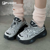 硬糖3丨FILA FUSION斐乐女鞋2025春季厚底老爹鞋运动鞋休闲鞋 藕灰/黑-VA 35.5