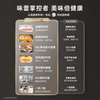 松下（Panasonic）嵌入式蒸烤炸炖一体机云境系列 家用50L大容量NU-SC9BPW家用蒸箱烤箱烹饪一体 白色 蒸烤炸炖一体机 NU-SC9BPW