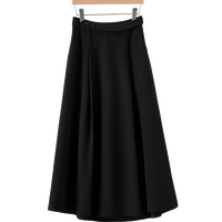 晚白2025春款时尚简约休闲半裙气质纯色百搭A字半身裙