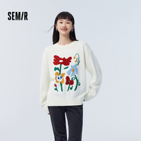 【毛衫合辑】森马 Semir针织衫女简约字母舒适毛衫韩系日常休闲打底毛衣