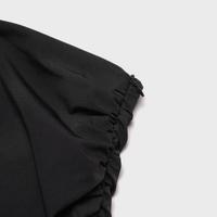 【纯色系】女式褶皱侧边开叉显瘦半身中长裙