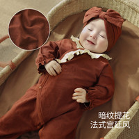 巴厘小猪女宝宝连体衣满月百天衣服春季新款女婴哈衣爬爬服新生儿婴儿哈衣