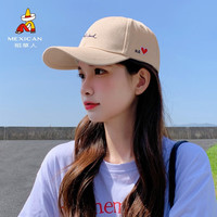 稻草人(MEXICAN)帽子女夏季新款情侣户外运动棒球帽韩版鸭舌帽百搭防晒遮阳帽 均码可以调节