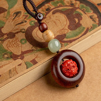 陌龙 朱砂貔貅吊坠 汽车钥匙扣 财运貔貅