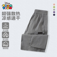 迪士尼宝宝品牌（Disney）25年夏款男女童宝宝户外防晒运动轻薄防晒裤 灰色短裤 170