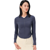 伯希和(Pelliot)防晒衣服女户外冰丝凉感速干修身皮肤衣防紫外线外套12421228蓝