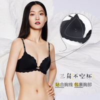 兰卓丽(Langerie)李一桐同款兰卓丽舒舒小花波内衣小胸微聚拢无钢圈文胸旷野美拉德 0520100