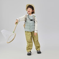 波司登秋季羽绒马甲男女儿童5A抗菌90绒子保暖上衣外套T250130060DS 云川绿|4842 150 /72