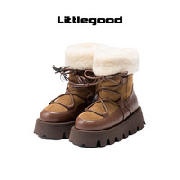 【保暖系】littlegood复古雪地靴女保暖加绒厚底百搭短靴