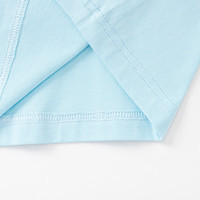 巴拉巴拉（BALABALA）童装儿童短袖T恤男童女童2025夏装吸湿速干亲子上衣 冰蓝80901-208224117118 165