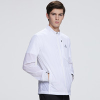 七匹狼【抗紫外线】运动户外夏季皮肤衣短款立领轻薄锦纶外套男士防晒衣 803(本白) 175