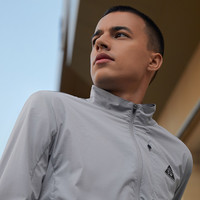 七匹狼【抗紫外线】运动户外夏季皮肤衣短款立领轻薄锦纶外套男士防晒衣 005(浅灰) 190