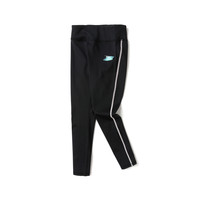 巴拉巴拉童装男童裤子宝宝儿童长裤2025夏装大童女小童防蚊休闲裤 黑色-侧条纹打底裤