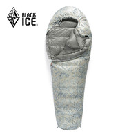 黑冰(BLACKICE)24【Z系列轻量款木乃伊式鹅绒羽绒睡袋】户外露营睡袋 (新标准)Z400/迷彩 L