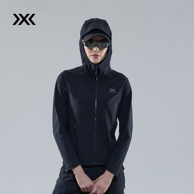 X-SOCKS x-bionic 风岚中量软壳连帽夹克女(S2) 秋冬户外耐磨防泼水软壳衣