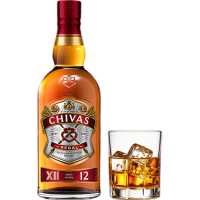 芝华士（Chivas Regal）12年 苏格兰调和型威士忌 1000ml 40度 洋酒