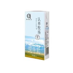 认养 牧场纯牛奶1L装家庭装公斤装 1L*2盒*1箱