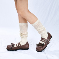 【25SS】littlegood复古蝴蝶结玛丽珍鞋女2025浅口芭蕾舞鞋 咖啡色 38