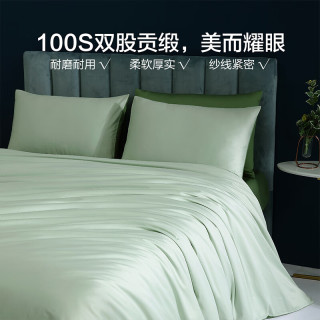 百丽丝 四件套全棉纯棉套件轻奢贡缎质感