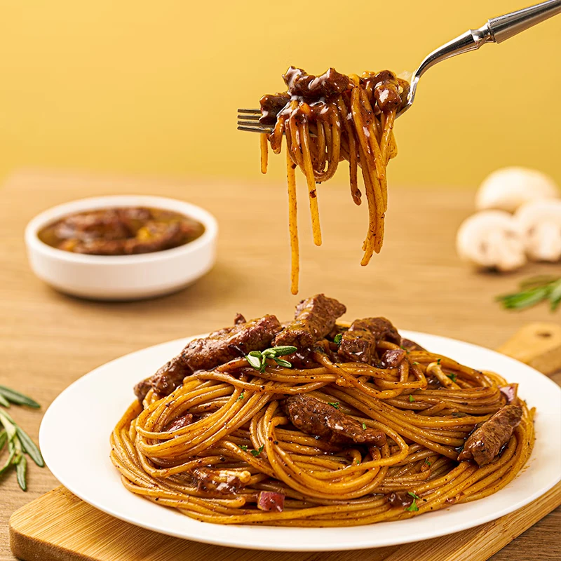 小熊驾到番茄肉酱意面酱儿童速食意大利面面条方便面速食意粉通心粉