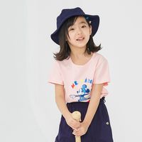 米喜迪童装迪士尼米奇夏季女童运动休闲针织卡通动漫短袖T恤