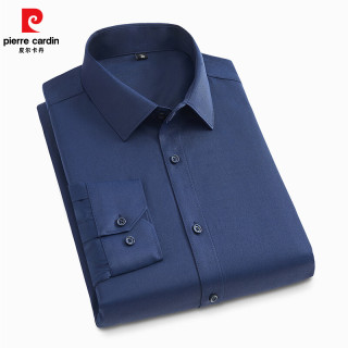 皮尔·卡丹 皮尔卡丹（pierre cardin） 男士免烫修身长袖衬衫