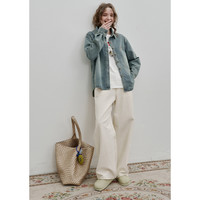 妖精的口袋复古牛仔长袖衬衫女2025年早春百搭通勤衬衣外套 M