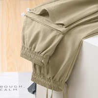 雪中飞 SNOWFLYING卡其工装裤女春秋季2025新款阔腿裤户外登山伞兵运动裤子