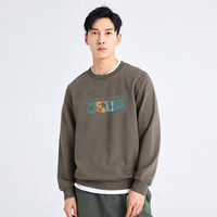 拓路者（Pioneer Camp）春秋卫衣男圆领休闲运动上衣通勤打底衫 咖色 XL 