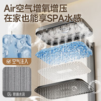 惠达（HUIDA）淋浴花洒全套59A精铜钢琴按键置物台手持喷枪花洒家用卫生间套装 DW977F钢琴键置物-枪灰