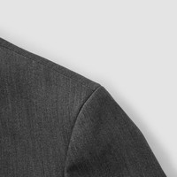 森马 Semir西装外套女中长款学院风2025春宽松灰色休闲西服109125111001 S