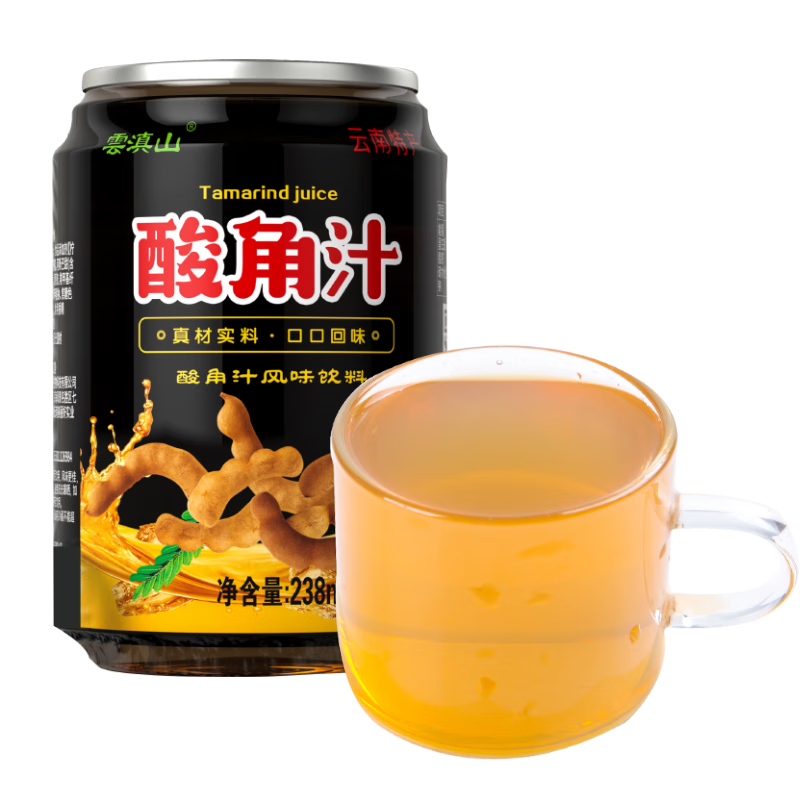 云滇山酸角汁238ml/罐 云南特产果汁饮料夏天饮品春节年货送礼 酸角汁238ml*6瓶（体验装）