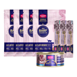Myfoodie 麦富迪 猫零食猫湿粮猫条猫罐头barf霸弗生骨肉喂养尝鲜包542g
