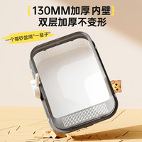 猫砂盆超大号防外溅带砂大号猫厕所猫沙半封闭式猫咪屎盆小号幼猫