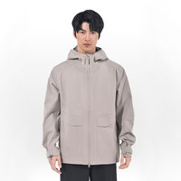 牧高笛（MOBIGARDEN）秘境900冲锋衣 户外徒步羊毛外套男防风防水保暖登山服 夜幕黑 M