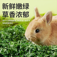 YEE提摩西草中段兔子龙猫豚鼠荷兰猪仓鼠岷县烘干垫料北提磨牙牧草料 5A级纯叶苜蓿草-750g【箱装】