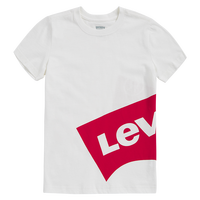 Levi's李维斯儿童夏季男童t恤短袖童装运动上衣半袖LOGO亲子款上衣 奶白色 150 /72 【身高140-152cm】
