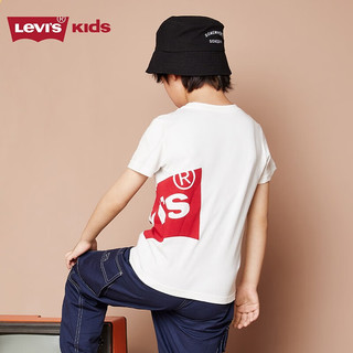 Levi's李维斯儿童夏季男童t恤短袖童装运动上衣半袖LOGO亲子款上衣   【建议身高110-116cm】
