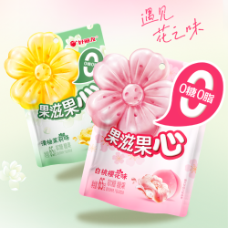 好丽友 花芯果滋果心 65g*5袋（白桃樱花味、青柚茉莉味）
