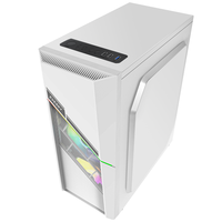 积至（EVESKY） 凌至 电脑机箱台式电竞游戏水冷ATX大板背线机箱静音机箱USB3.0 凌至-白色豪华版+3个冰川炫彩风扇