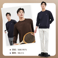 七匹狼卫衣男春秋款潮流时尚休闲圆领套头长袖T恤男士上衣 备用 185/100A/XXXL