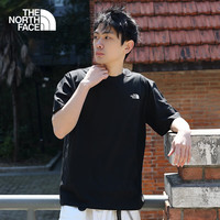 THE NORTH FACE25春夏新款北面T恤男女款户外休闲舒适透气印花圆领短袖8DEW/81N7