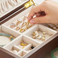 实木大容量首饰收纳盒高档精致防尘防潮抽屉式项链耳环饰品珠宝盒