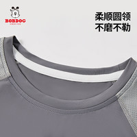 BoBDoG巴布豆卡乐儿童T恤抗菌面料25新中大童男童女童短袖运动T恤夏季网眼拼接透气