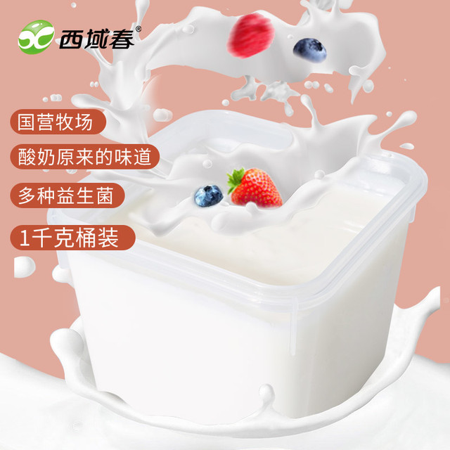 西域春 益生菌 酸奶  1.00kg 1桶