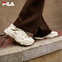 FILA 斐乐女鞋MARS 3复古运动鞋2025春夏火星鞋3休闲老爹鞋 芦笋白/冻露黄-EP 37.5