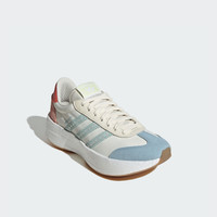 adidas「T头鞋」CITY RNR经典boost运动鞋女子阿迪达斯三叶草   乳白色/烟灰绿/黑色   40.5