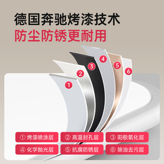 ARROW箭牌照明 吸顶灯led卧室灯客厅灯厨房阳台灯中山灯具 简白-圆60W精灵50cm适15平内