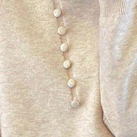 子牧棉麻2024秋装 女新中式中国风复古百搭宽松上衣打底针织衫5641 (建议95-140斤)
